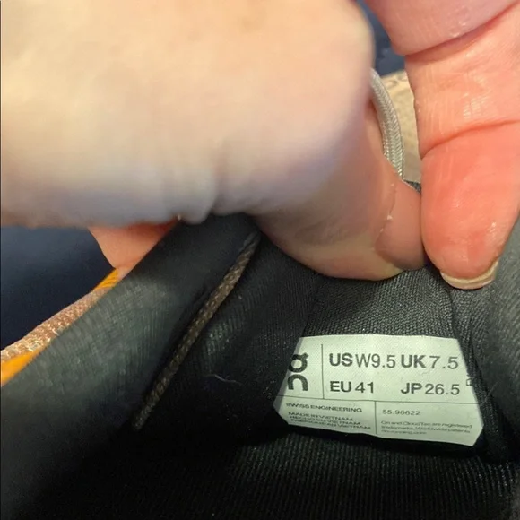 On Running Pink and Orange Athletic Shoes - Picture 4 of 4